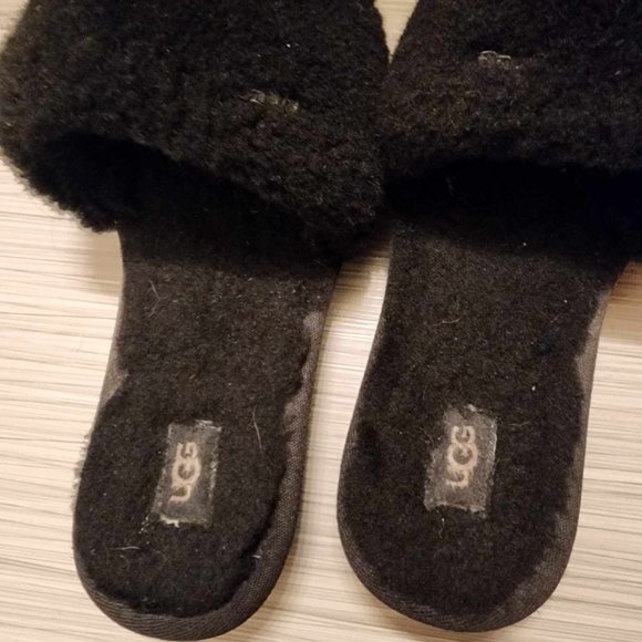 UGG Cozette Slide Slipper Sheepskin Fuzzy SIZE 8 - Picture 5 of 7